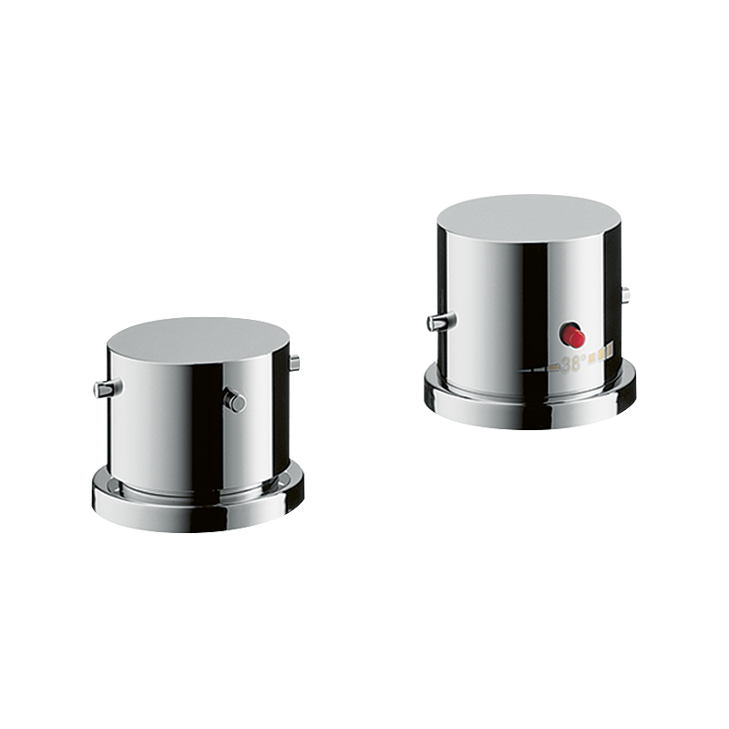 2-otworowa bateria termostatyczna na brzeg wanny z uchwytami Zero Chrom Starck AXOR 10480000