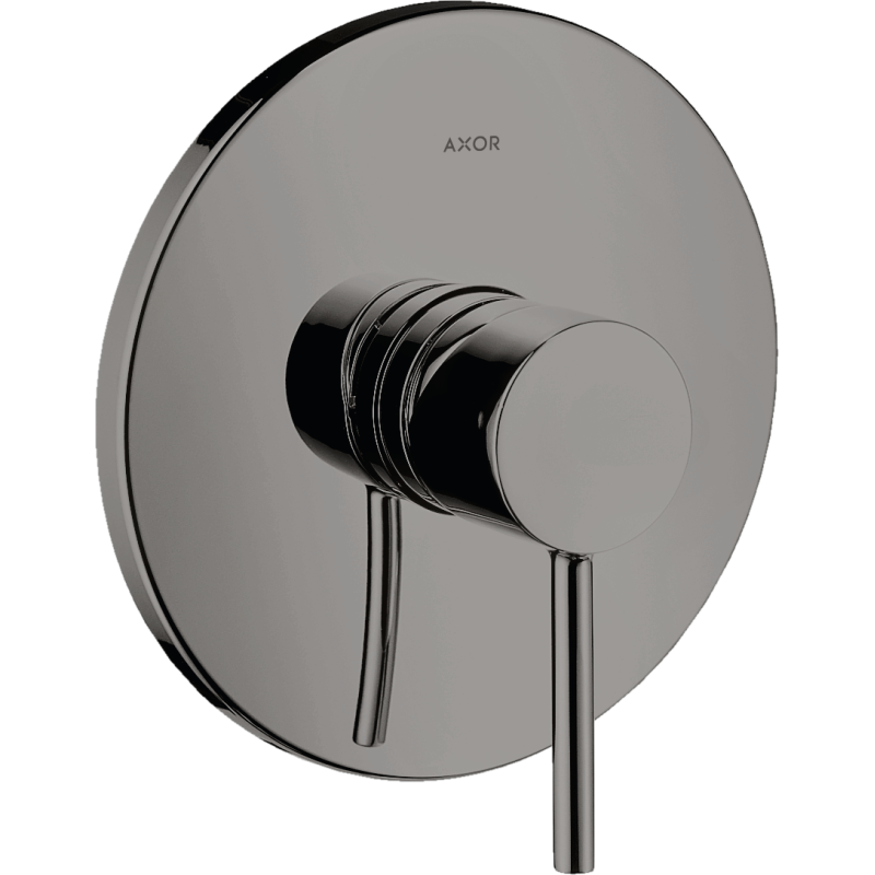 Jednouchwytowa bateria prysznicowa z uchwytem Pin, podtynkowa Czarny Chrom Polerowany Starck AXOR 10616330