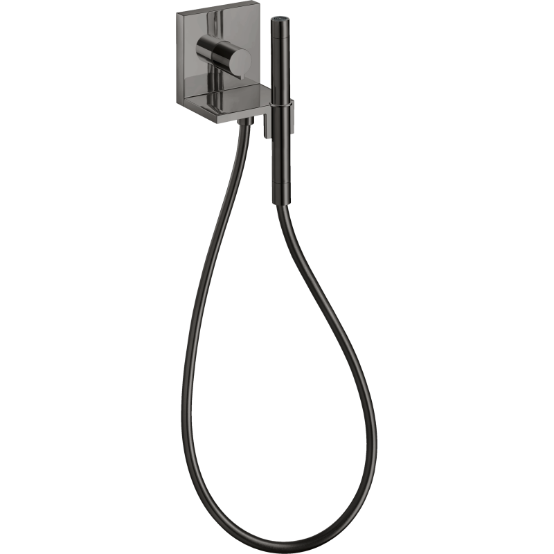 Moduł główki prysznicowej 120/120, kwadratowy, podtynkowy Czarny Chrom Polerowany ShowerSolutions AXOR 10651330