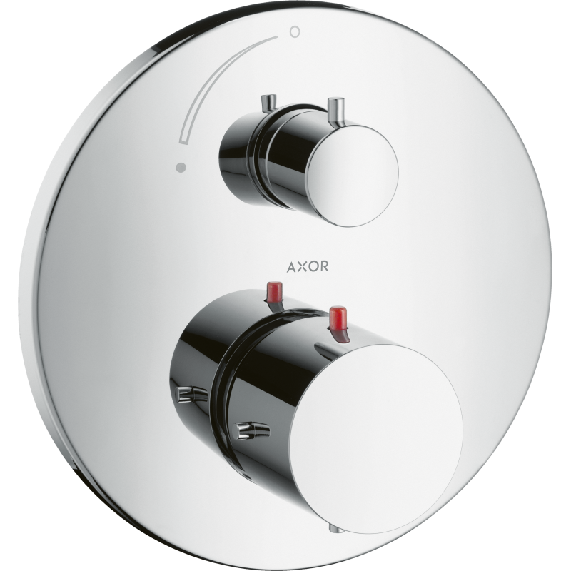 Bateria termostatyczna z zaworem odcinającym do 1 odbiornika, podtynkowa Chrom Starck AXOR 10700000