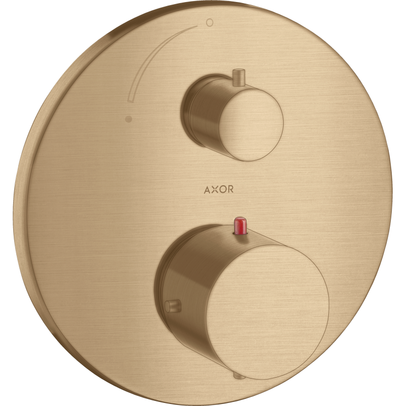 Bateria termostatyczna z zaworem odcinającym do 1 odbiornika, podtynkowa Brąz Szczotkowany Starck AXOR 10700140