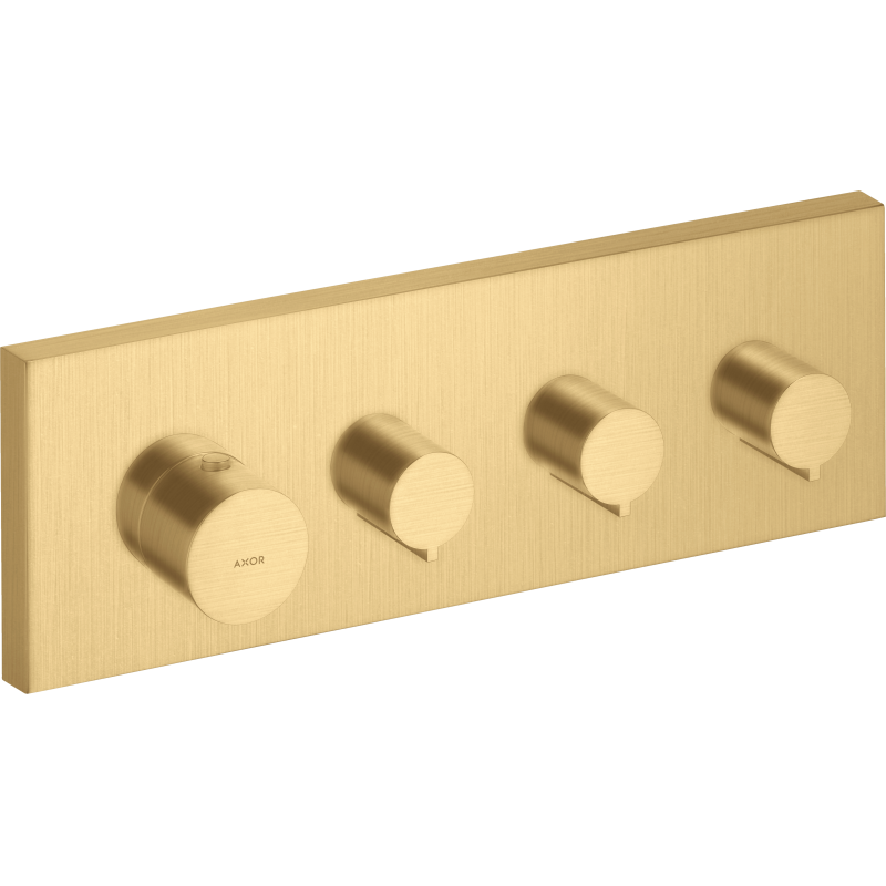 Moduł termostatyczny 360/120 do 3 odbiorników, podtynkowy Złoty Optyczny Szczotkowany ShowerSolutions AXOR 10751250