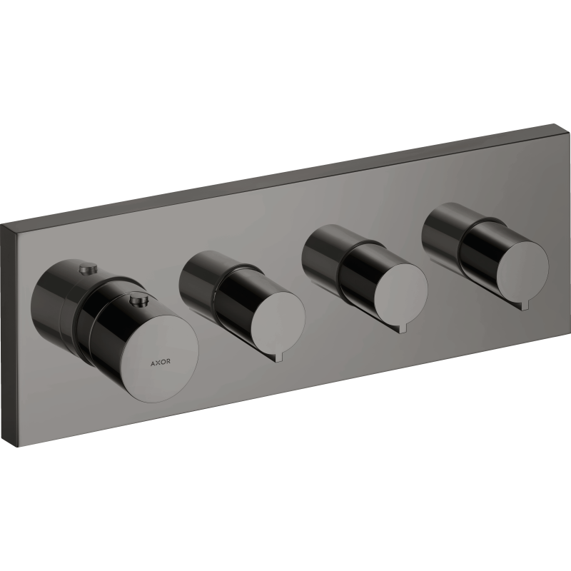 Moduł termostatyczny 360/120 do 3 odbiorników, podtynkowy Czarny Chrom Polerowany ShowerSolutions AXOR 10751330