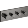 Moduł termostatyczny 360/120 do 3 odbiorników, podtynkowy Czarny Chrom Polerowany ShowerSolutions AXOR 10751330