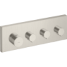 Moduł termostatyczny 360/120 do 3 odbiorników, podtynkowy Stal Szlachetna Optyczna ShowerSolutions AXOR 10751800