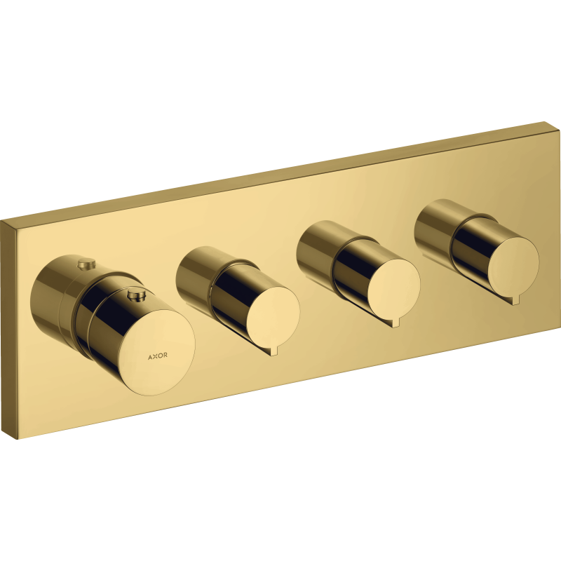 Moduł termostatyczny 360/120 do 3 odbiorników, podtynkowy Złoty Optyczny Polerowany ShowerSolutions AXOR 10751990
