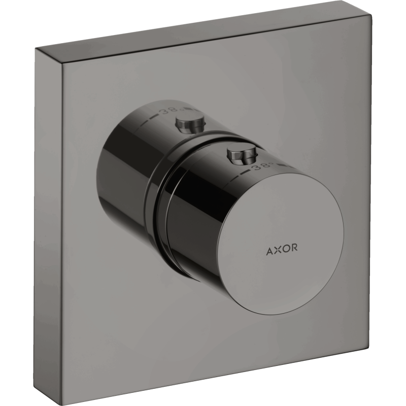 Bateria termostatyczna 120/120, kwadratowy, podtynkowa Czarny Chrom Polerowany ShowerSolutions AXOR 10755330