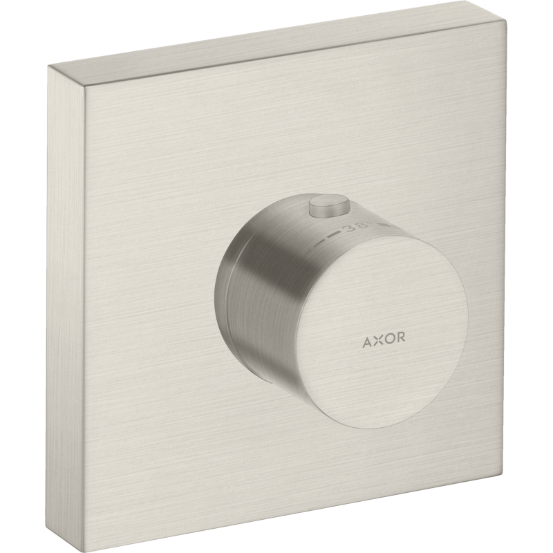 Bateria termostatyczna 120/120, kwadratowy, podtynkowa Stal Szlachetna Optyczna ShowerSolutions AXOR 10755800