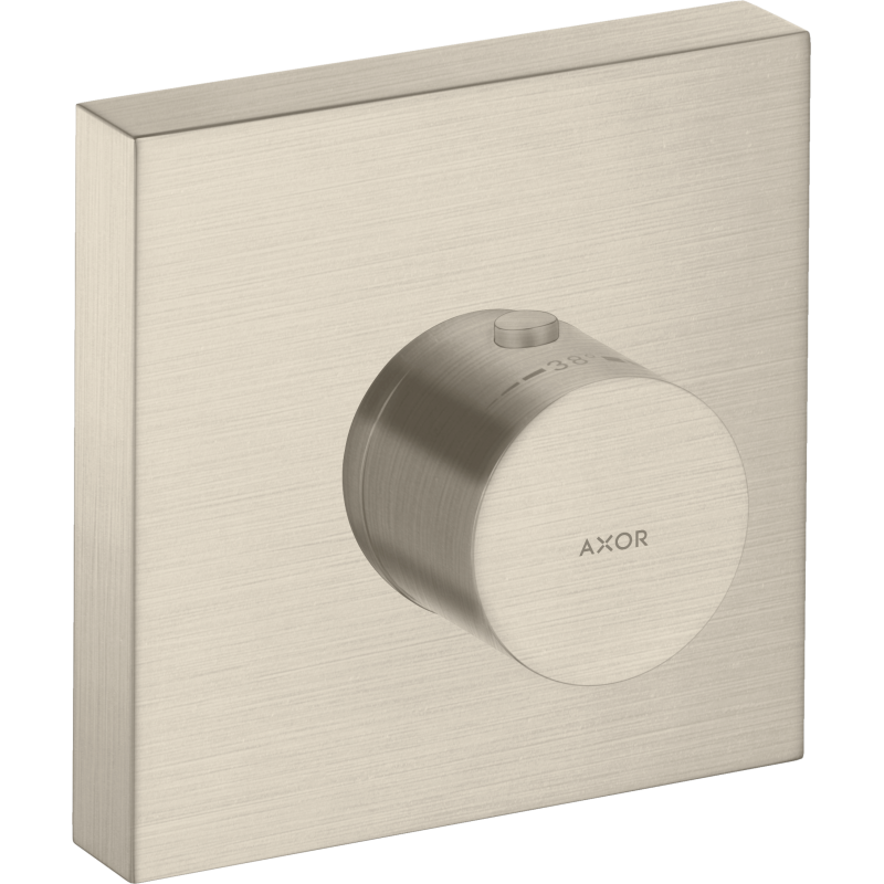 Bateria termostatyczna 120/120, kwadratowy, podtynkowa Nikiel Szczotkowany ShowerSolutions AXOR 10755820