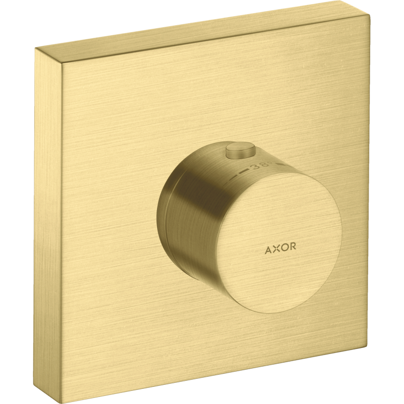 Bateria termostatyczna 120/120, kwadratowy, podtynkowa Mosiądz Szczotkowany ShowerSolutions AXOR 10755950
