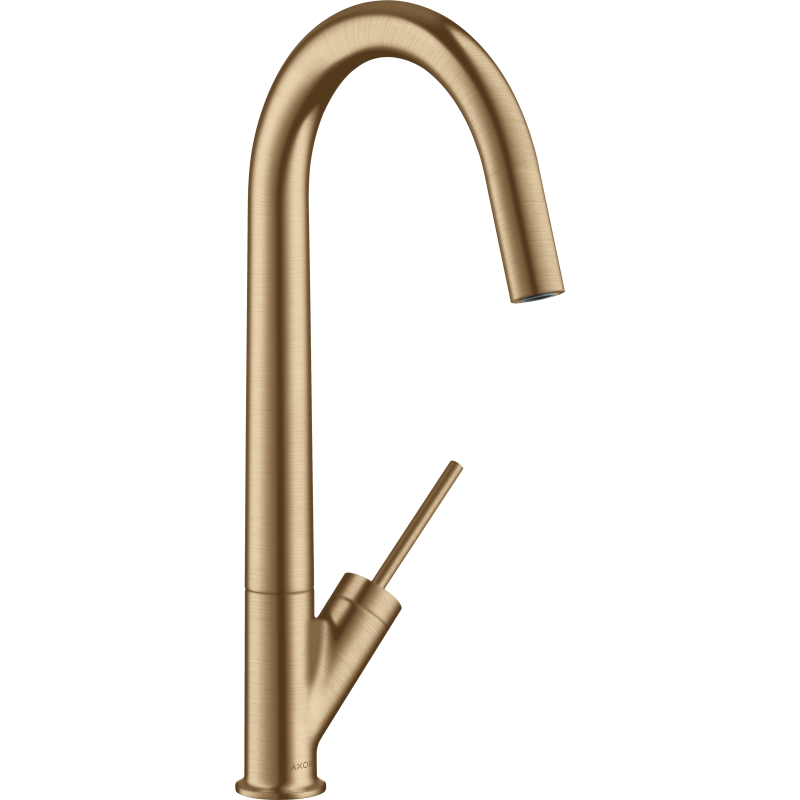Jednouchwytowa bateria kuchenna 300 z obrotową wylewką Czerwony Złoty Szczotkowany Starck AXOR 10822310