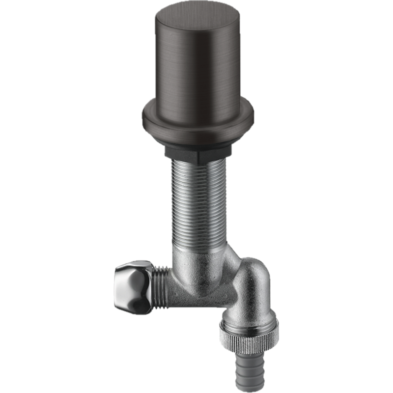 Zawór odcinający do montażu w blacie kuchennym Czarny Chrom Szczotkowany AXOR 10823340