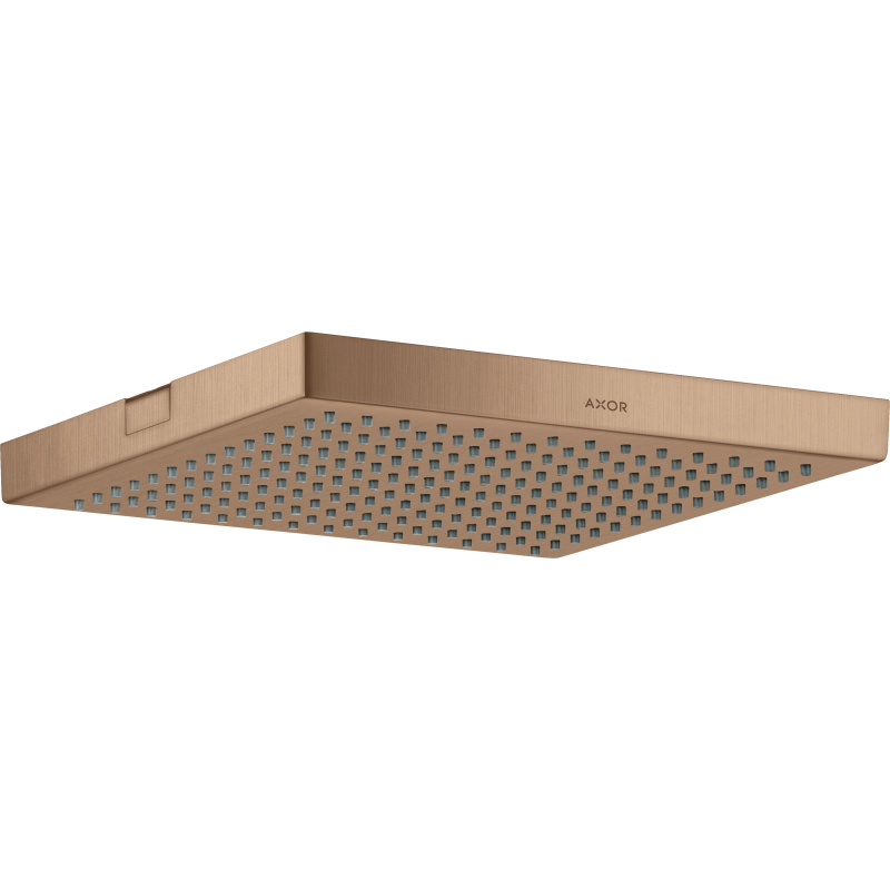 Głowica prysznicowa 240/240 1jet do montażu w suficie Czerwony Złoty Szczotkowany ShowerSolutions AXOR 10924310