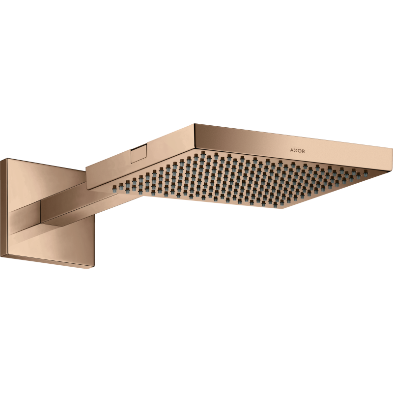 Głowica prysznicowa 240/240 1jet z ramieniem prysznicowym Czerwony Złoty Polerowany ShowerSolutions AXOR 10925300