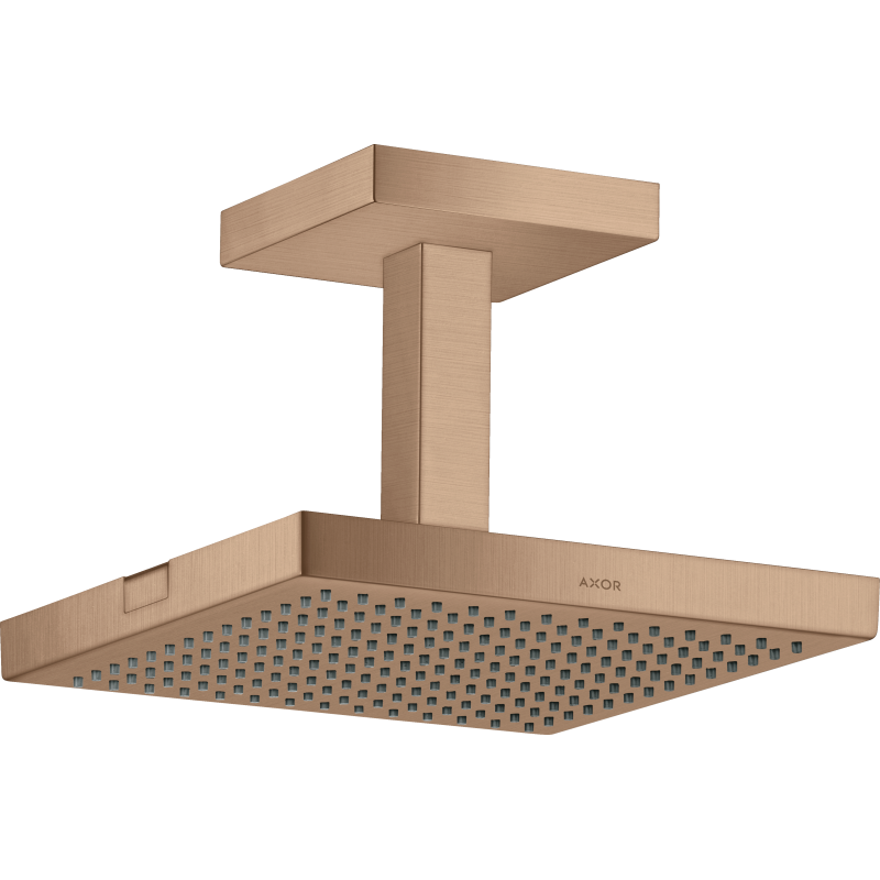 Głowica prysznicowa 240/240 1jet z przyłączem sufitowym Czerwony Złoty Szczotkowany ShowerSolutions AXOR 10929310