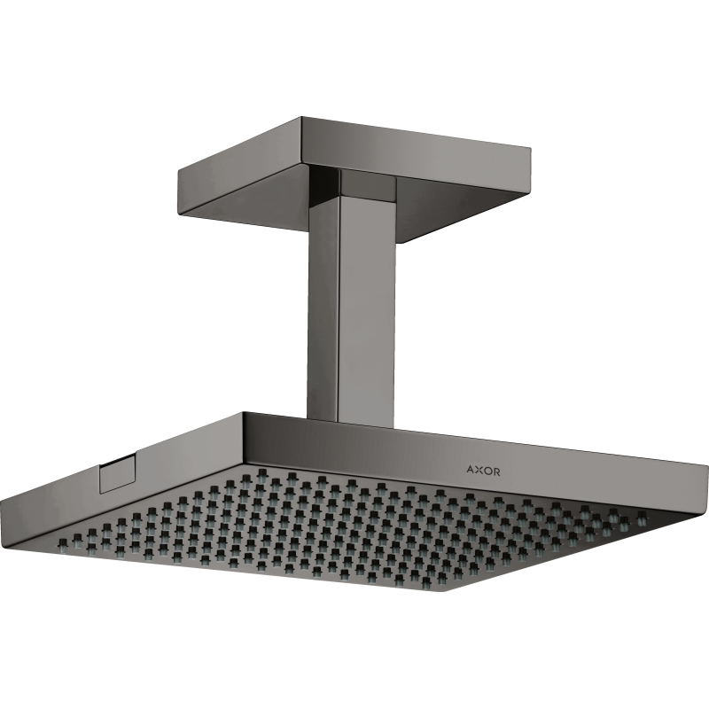 Głowica prysznicowa 240/240 1jet z przyłączem sufitowym Czarny Chrom Polerowany ShowerSolutions AXOR 10929330