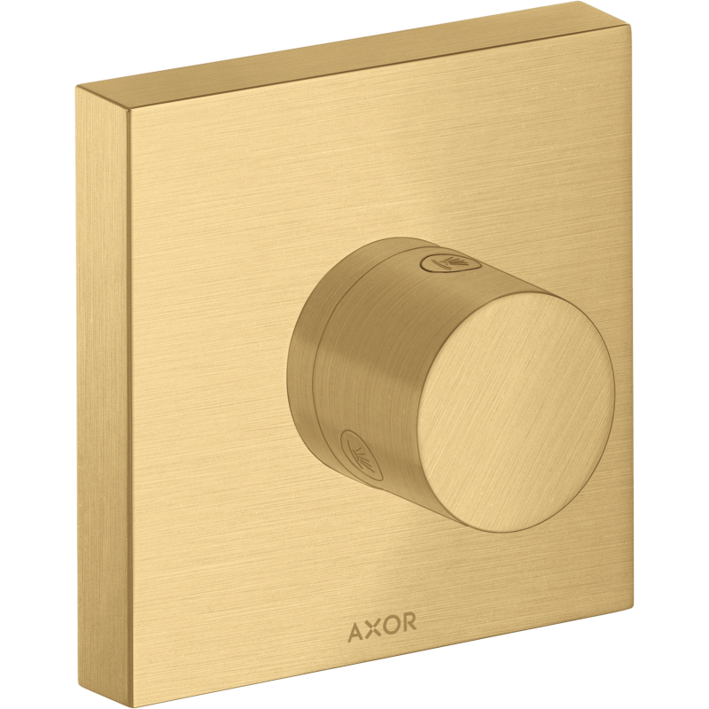 Zawór odcinająco-przełączający Trio/Quattro 120/120, podtynkowy Złoty Optyczny Szczotkowany ShowerSolutions AXOR 10932250