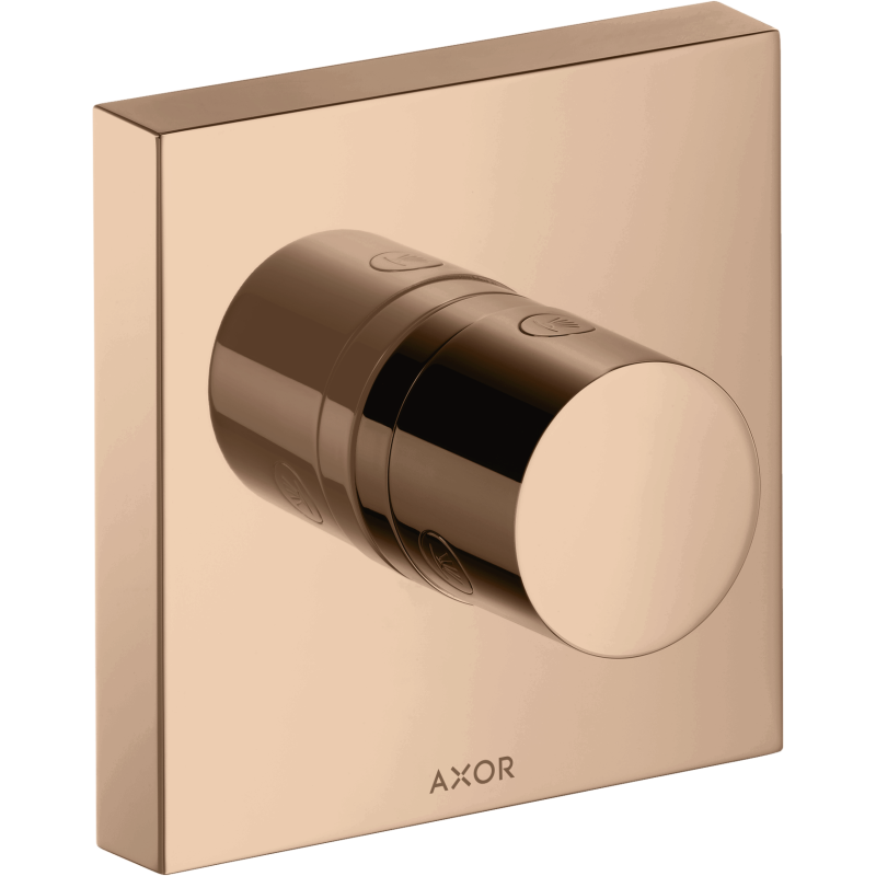 Zawór odcinająco-przełączający Trio/Quattro 120/120, podtynkowy Czerwony Złoty Polerowany ShowerSolutions AXOR 10932300