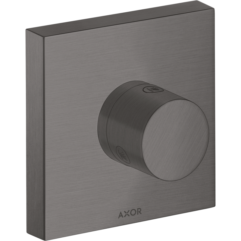 Zawór odcinająco-przełączający Trio/Quattro 120/120, podtynkowy Czarny Chrom Szczotkowany ShowerSolutions AXOR 10932340