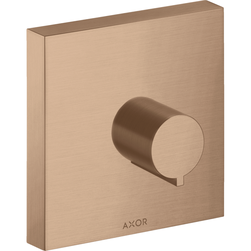 Zawór odcinający 120/120, podtynkowy Czerwony Złoty Szczotkowany ShowerSolutions AXOR 10972310