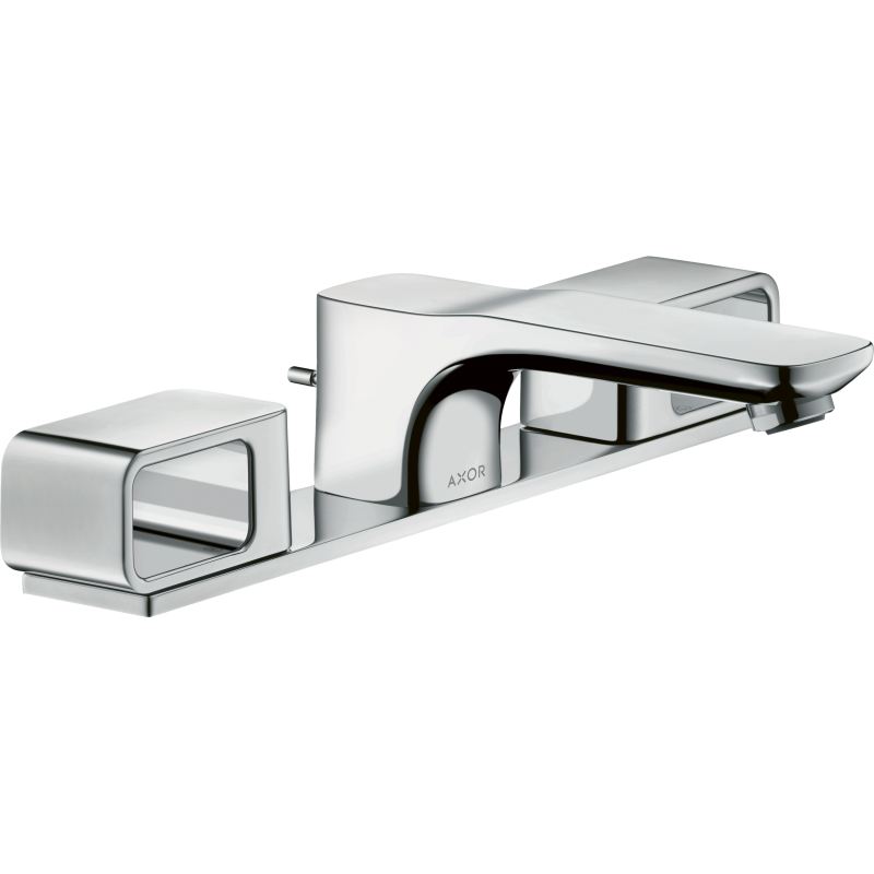 3-otworowa bateria umywalkowa 50 z płytką z kompletem odpływowym z cięgłem Chrom Urquiola AXOR 11040000