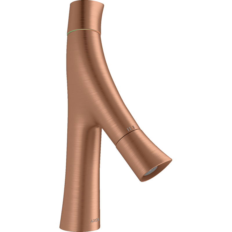 2-uchwytowa bateria umywalkowa 80 z niezamykanym kompletem odpływowym Czerwony Złoty Szczotkowany Starck Organic AXOR 12011310