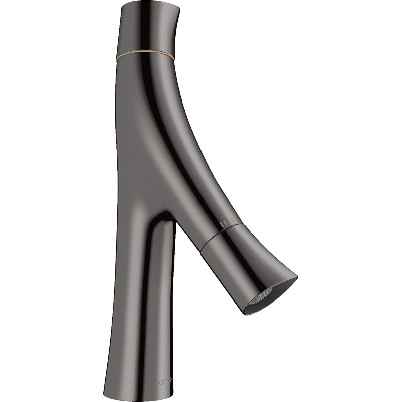 2-uchwytowa bateria umywalkowa 80 z niezamykanym kompletem odpływowym Czarny Chrom Polerowany Starck Organic AXOR 12011330