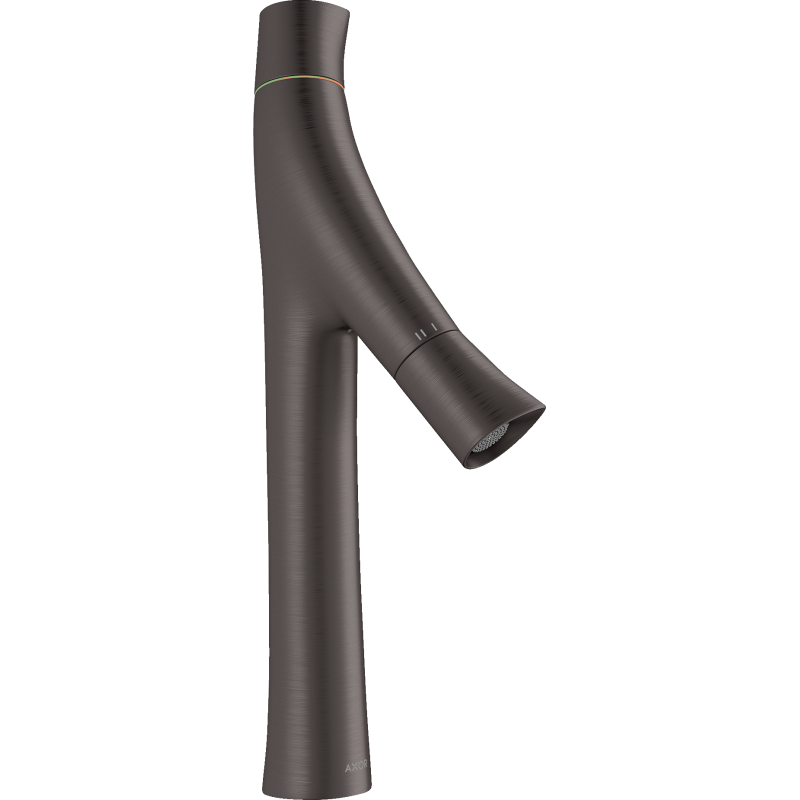 2-uchwytowa bateria umywalkowa 170 z niezamykanym kompletem odpływowym Czarny Chrom Szczotkowany Starck Organic AXOR 12012340