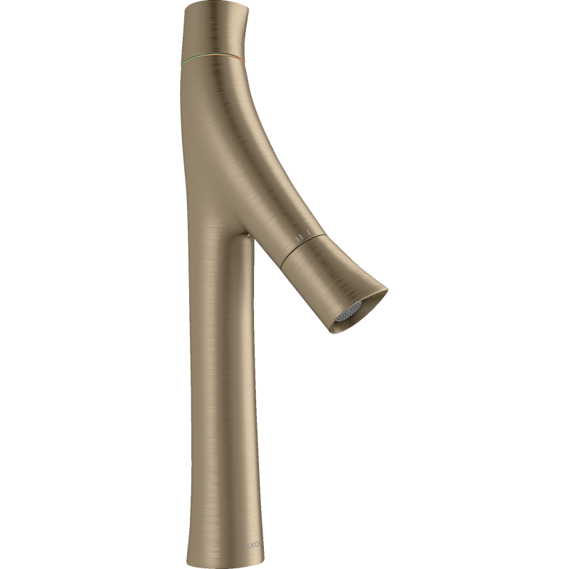 2-uchwytowa bateria umywalkowa 170 z niezamykanym kompletem odpływowym Nikiel Szczotkowany Starck Organic AXOR 12012820