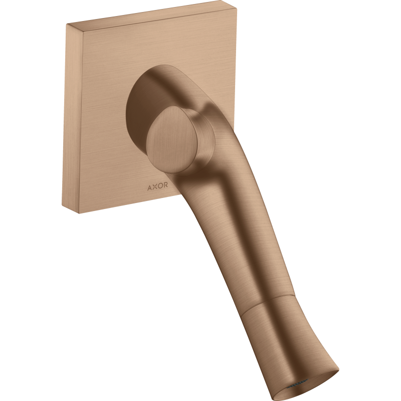 2-uchwytowa bateria umywalkowa z wylewką 187 mm, ścienna, podtynkowa Czerwony Złoty Szczotkowany Starck Organic AXOR 12015310