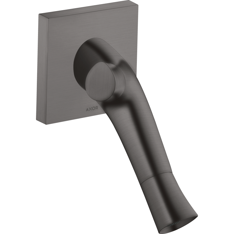 2-uchwytowa bateria umywalkowa z wylewką 187 mm, ścienna, podtynkowa Czarny Chrom Szczotkowany Starck Organic AXOR 12015340