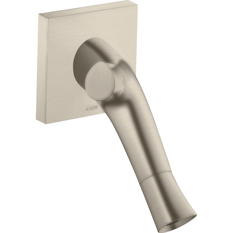 2-uchwytowa bateria umywalkowa z wylewką 187 mm, ścienna, podtynkowa Nikiel Szczotkowany Starck Organic AXOR 12015820