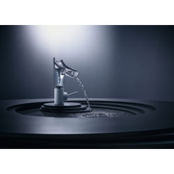 Jednouchwytowa bateria umywalkowa 140 ze szklaną wylewką i niezamykanym kompletem odpływowym Biały Starck V AXOR 12112450