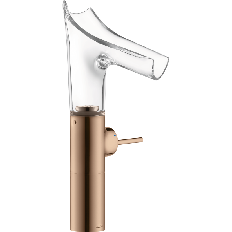 Bateria umyw. 220 do umyw nablat ze szklaną wylewką i niezamykanym kpl odpływowym Czerwony Złoty poler Starck V AXOR 12114300