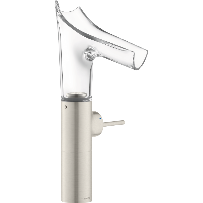 Bateria umyw. 220 do umyw nablat ze szklaną wylewką i niezamykanym kpl odpływowym Stal Szlachetna Starck V AXOR 12114800