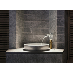 Bateria umyw. 220 do umyw nablat ze szklaną wylewką i niezamykanym kpl odpływowym Złoty poler Starck V AXOR 12114990