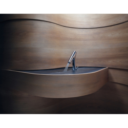 Elektroniczna bateria umywalkowa z bieżącą regulacją temperatury, zasilana baterią Chrom Starck Organic AXOR 12171000