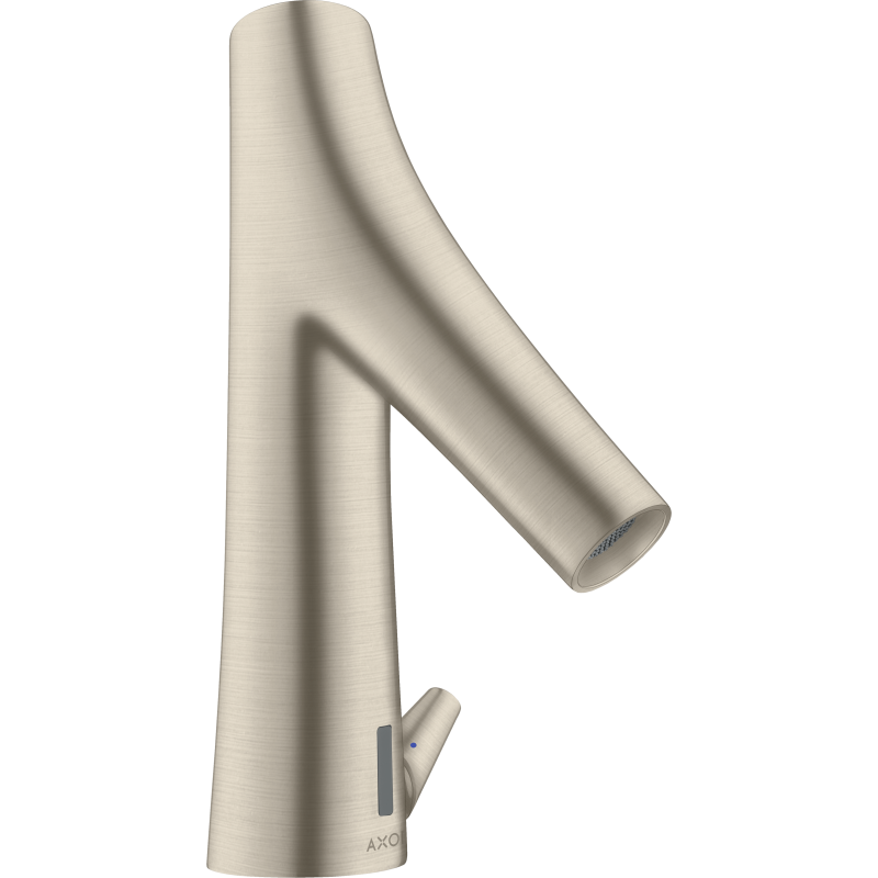 Elektroniczna bateria umywalkowa z regulacją temperatury, zasilana baterią Nikiel Szczotkowany Starck Organic AXOR 12171820