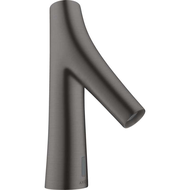 Elektroniczna Bateria umyw. z regulacją temperatury, zasilana baterią Czarny Chrom Szczotkowany Starck Organic AXOR 12172340