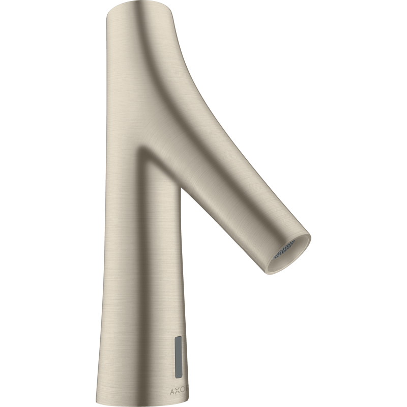 Elektroniczna bateria umywalkowa z regulacją temperatury, zasilana baterią Nikiel Szczotkowany Starck Organic AXOR 12172820