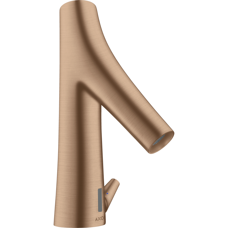 Elek. Bateria umyw. z regulacją temperatury, zasilana z sieci 230 V Czerwony Złoty Szczotkowany Starck Organic AXOR 12173310