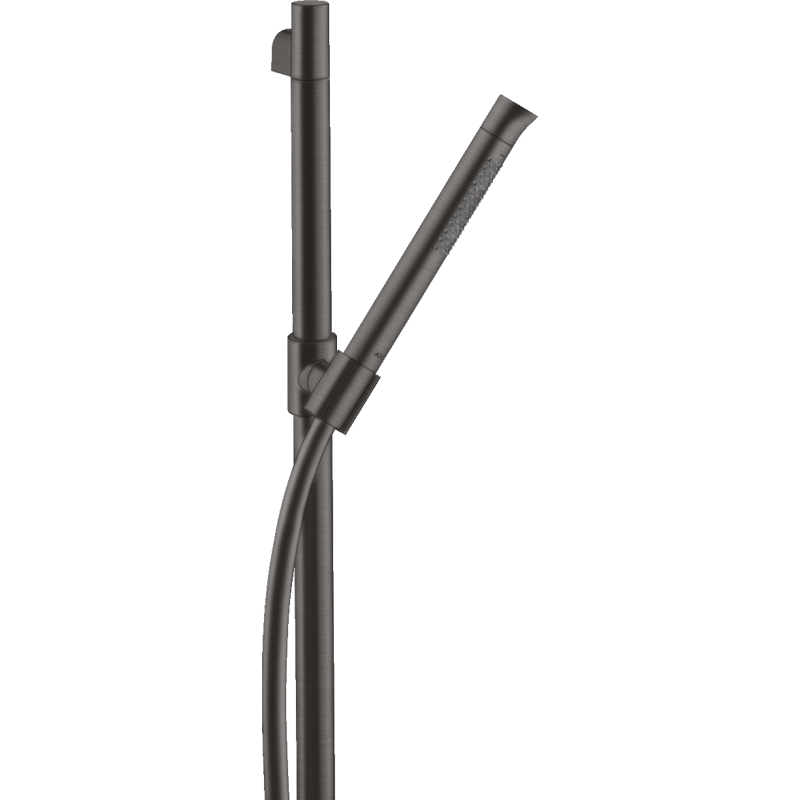 Zestaw prysznicowy 0,90 m z główką prysznicową 2jet, Slim Czarny Chrom Szczotkowany Starck Organic AXOR 12231340