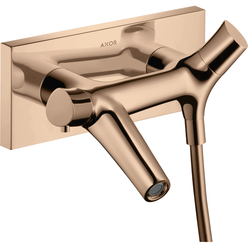 Bateria wannowa, termostatyczna, natynkowa Czerwony Złoty Polerowany Starck Organic AXOR 12410300