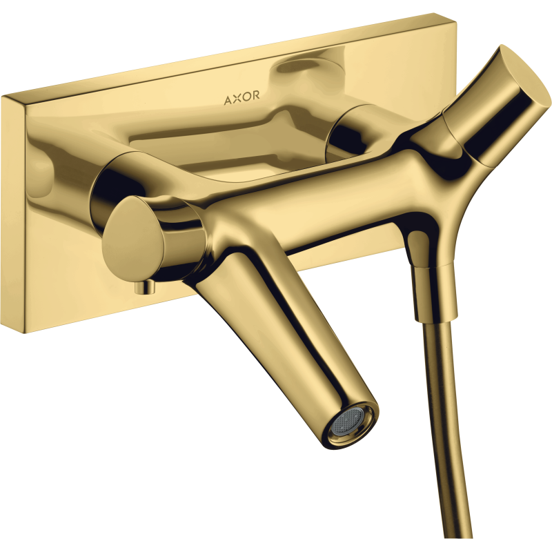 Bateria wannowa, termostatyczna, natynkowa Złoty Optyczny Polerowany Starck Organic AXOR 12410990