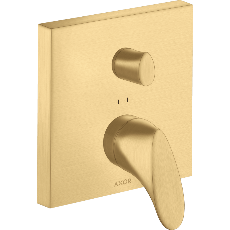 Jednouchwytowa bateria wannowa, podtynkowa Złoty Optyczny Szczotkowany Starck Organic AXOR 12415250