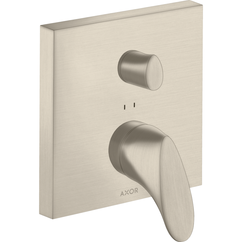 Jednouchwytowa bateria wannowa, podtynkowa Nikiel Szczotkowany Starck Organic AXOR 12416820