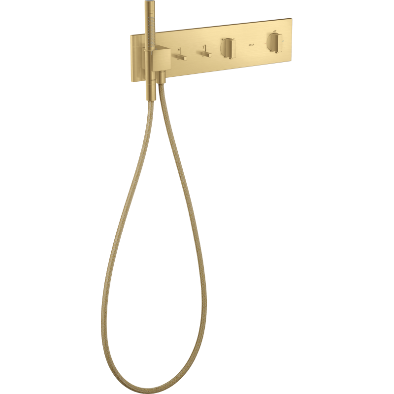 Moduł termostatyczny 470/110 do 2 odbiorników, podtynkowy Złoty Optyczny Szczotkowany ShowerComposition AXOR 12571250