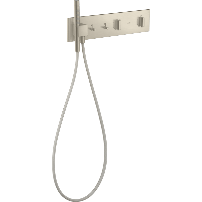 Moduł termostatyczny 470/110 do 2 odbiorników, podtynkowy Nikiel Szczotkowany ShowerComposition AXOR 12571820