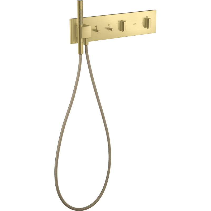Moduł termostatyczny 470/110 do 2 odbiorników, podtynkowy Mosiądz Szczotkowany ShowerComposition AXOR 12571950