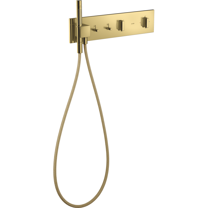 Moduł termostatyczny 470/110 do 2 odbiorników, podtynkowy Złoty Optyczny Polerowany ShowerComposition AXOR 12571990